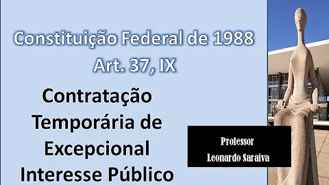 Quais são os requisitos para a contratação de temporário na administração pública?