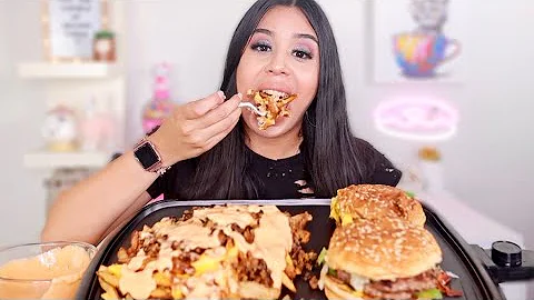 FIVE GUYS ANIMAL STYLE FRIES MUKBANG!!!