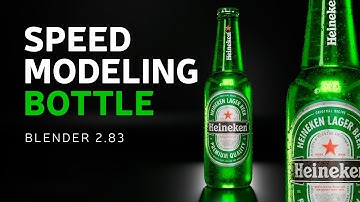 Speed Modeling Bottle | Blender