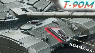 T-90M RELIKT armor vs Leopard 2 DM53 APFSDS