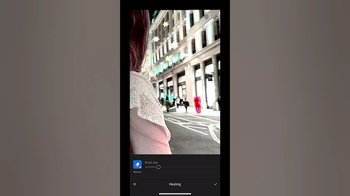 #shorts LIGHTROOM MOBILE TUTORIAL // Remove Brush