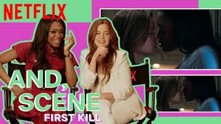 ⁣First Kill Co-Stars Sarah Catherine Hook & Imani Lewis React to Steamy First Kiss Scene | Netfli