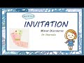 Invitation preparation  minor discourse  english  class vi  x  dr sharada