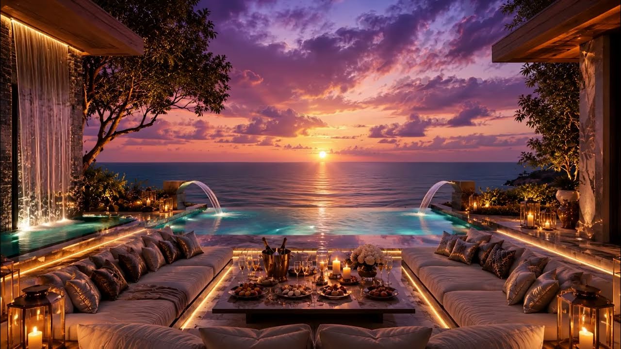 Golden Hour Paradise | Inside the Most Luxurious Beachfront Pool Lounge