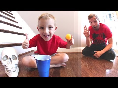 FATHER SON PING PONG TRICK SHOTS 2!