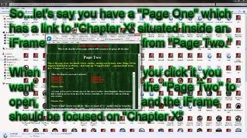 Link to bookmark inside iFrame