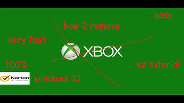 How to delete XBOX from windows 10