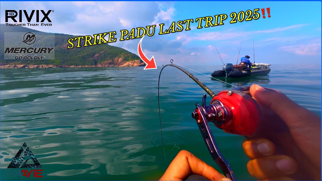 LAST TRIP 2025 STRIKE GORGON PADUU..INFLATABLE BOAT FISHING MALAYSIA