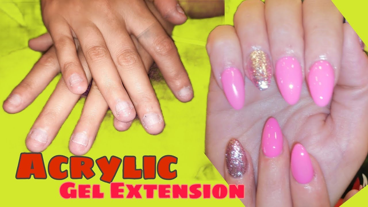 HOW TO BUILD ACRYLIC POWDER NAIL EXTENSION YouTube