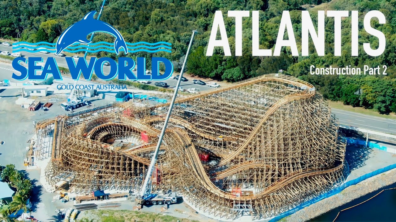 The Parkz Update: Leviathan wooden roller coaster nears completion at Sea  World