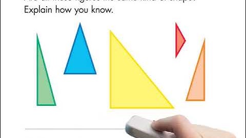 ENVISION GRADE 1 TOPIC: 14.1: USE ATTRIBUTES TO DEFINE TWO DIMENSIONAL(2-D)SHAPES