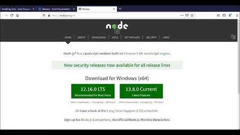 Installation of Ionic 5 CLI (Beginners only)