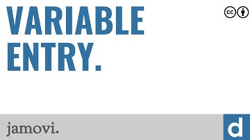 Variable entry — jamovi