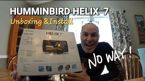 Humminbird Helix 7 Fish Finder,  Unboxing and Install.