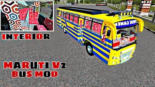 Bus Simulator Indonesia Maruti mod || Bussid new Maruti bus mod || Bussid Maruti bus new skin livery screenshot 4