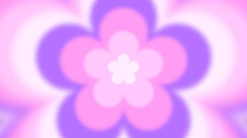 4K 1 Hour Pink Purple Aura Flower Overlay Loop Background Video Screen Screensaver Color Aesthetic