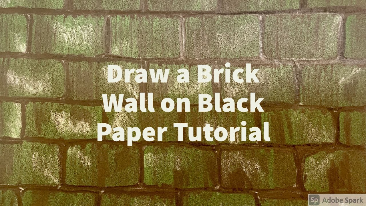 Draw Brick on Black Paper Tutorial - YouTube