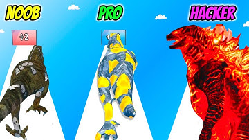 Dino Evolution Run 3D - NOOB vs PRO vs HACKER