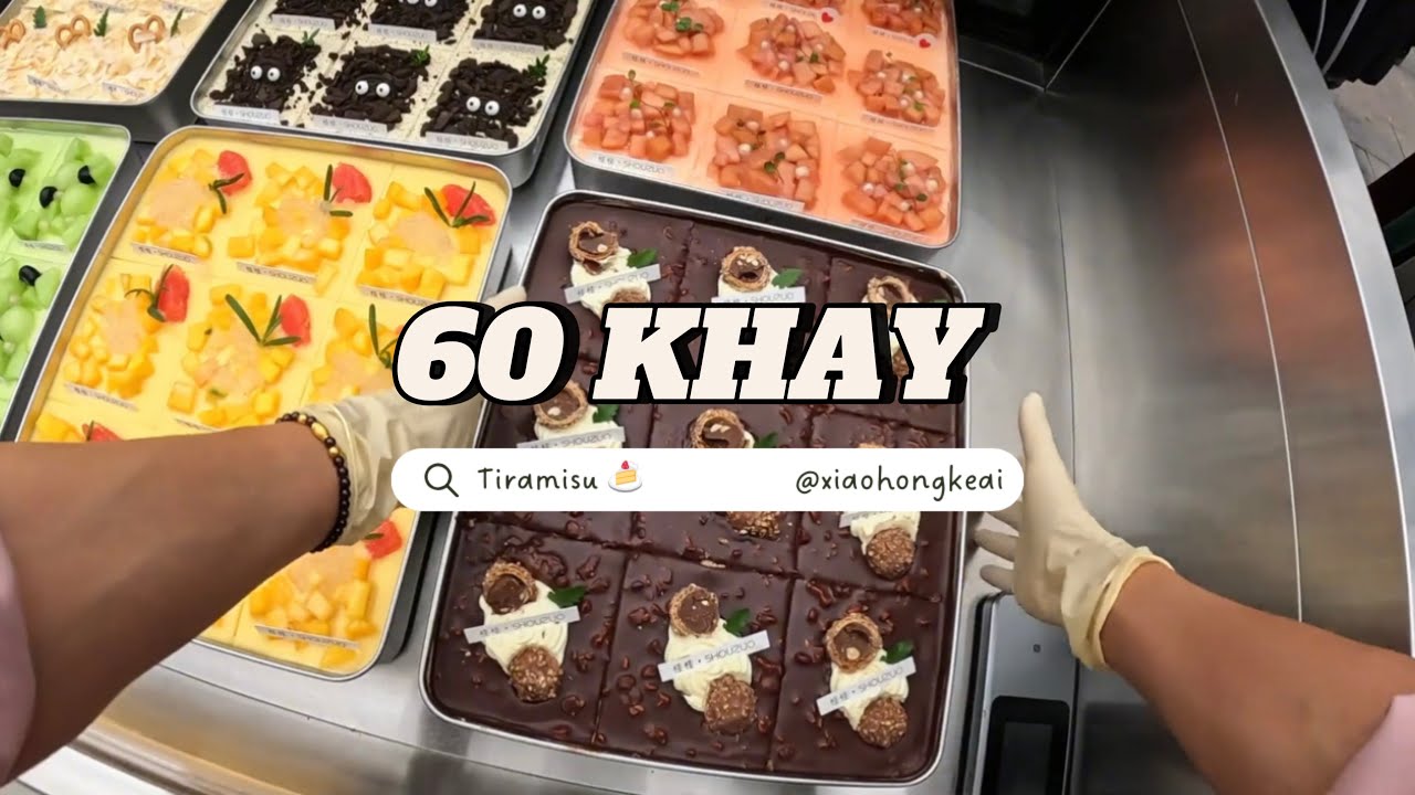 (Vietsub)Nhập vai bán bánh Tiramisu 🍰 「3 TIẾNG BÁN HẾT 60 KHAY」