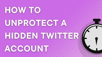 How to UNPROTECT a hidden Twitter account (2022)