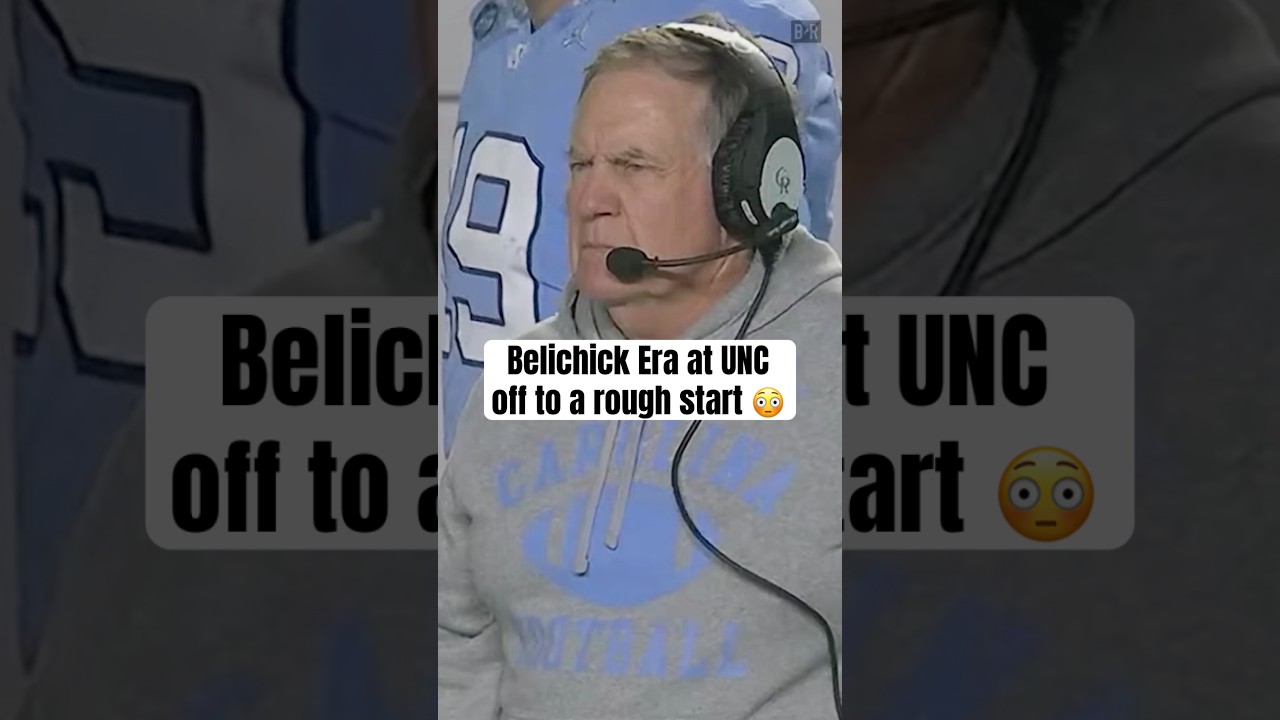 Bill Belichick & UNC tough season debut 👀