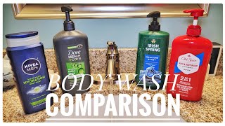 Best Men's Body Wash Soap / Gel Nivea, Dove Irish Spring or Old Spice?