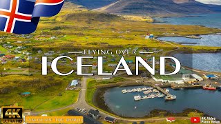 FLYING OVER ICELAND (4K UHD) - Relaxing Music Along With Beautiful Nature Videos - 4K Video HD 🌎