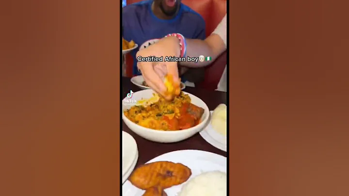 Certified White Guy Eating Fufu and Egusi Soup…. #shorts #short #fufu #egusisoup #viralshorts