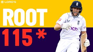 👏 Match Winnings Innings! | Joe Root Hits Brilliant 115 Not Out (and 10,000th Test Run) at Lord's!
