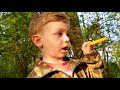 "We're goin on a rabbit hunt..." Nerf Guns Locked n Loaded | 3 Yr Old Goes on a Rabbit "Hunt" w/ Dad