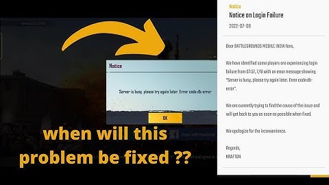 Bgmi server is Crash | How to fix bgmi server error problem ??