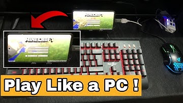 Play pojavlauncher with keyboard and mouse #pojavalauncher #minecraft