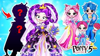 Lily Lovebraids Wedding Glow Up… But Who Is the Groom?! | Poppy Playtime 5 | DIY Fashion Paper Dolls