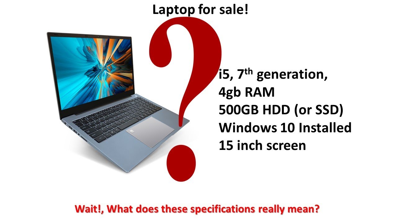 What do laptop specifications really mean YouTube