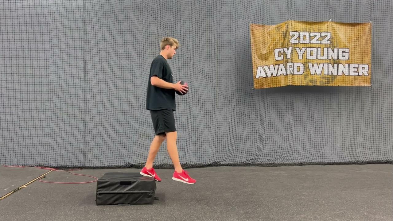 Small Med Ball Drill How to Improve Pitching Mechanics & Velocity [P3