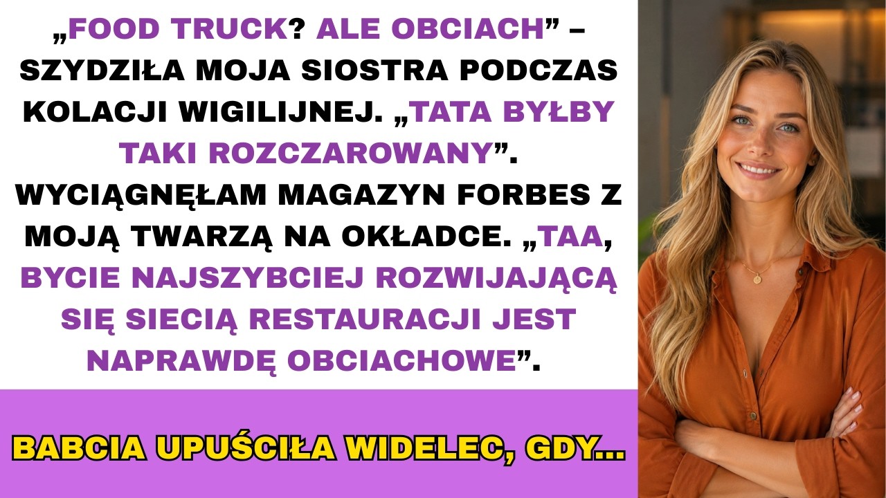 „Nadal zajmujesz się tym jedzeniem?” – usłyszałam przy wigilijnym stole, a w głosie siostry było tyle pogardy, że aż zabolało. Oliwia. Absolwentka Harvardu, która porzuciła sześciocyfrową posadę,...