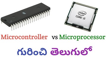 What Is Difference between Microprocessor and Microcontroller ? Electronics In Telugu