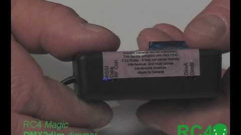 DMX2dim Demonstration, Part 1