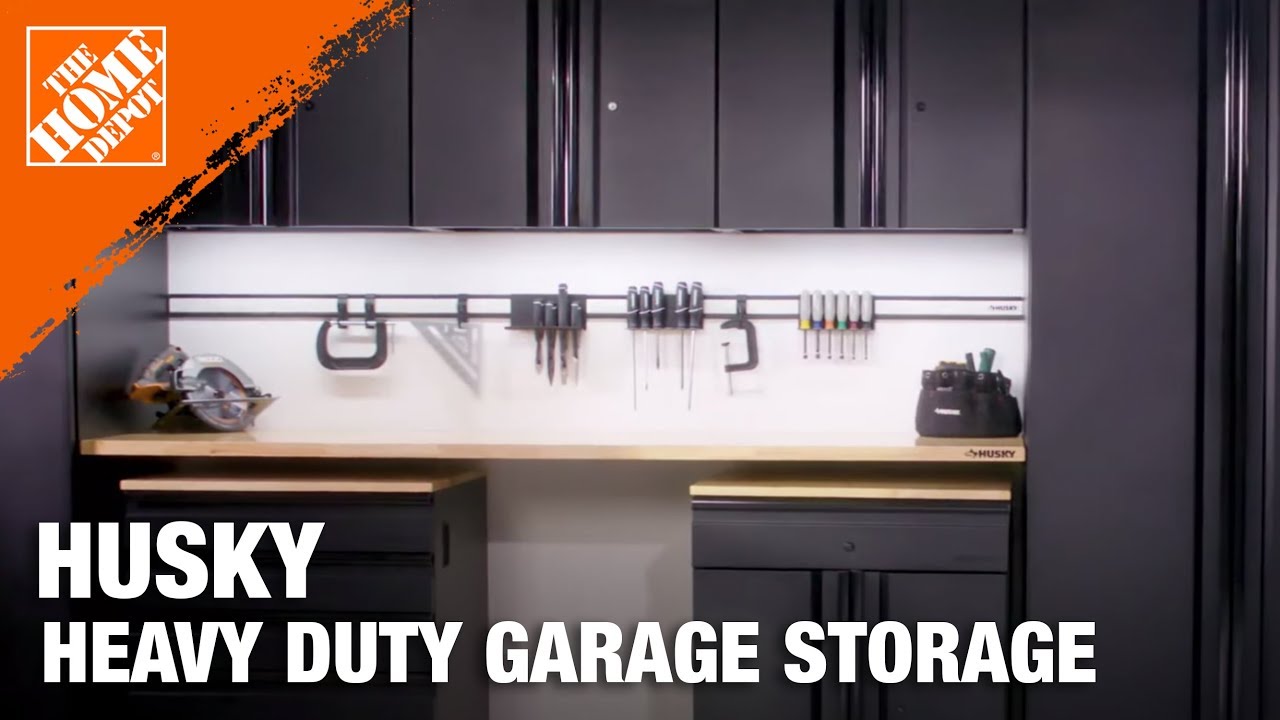 Husky Heavy Duty Storage Cabinets Garage Storage Ideas Youtube