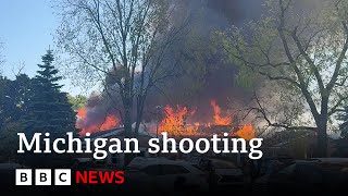 Michigan church death toll rises after shooting and arson attack | BBC News