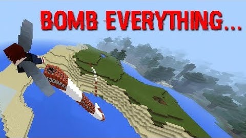 How to be a bomber plane in Minecraft PE (BE) (Command blocks)