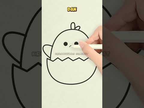 Cara Buat Gambar Ayam Mudah