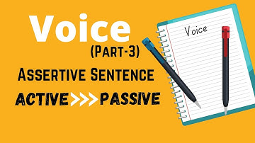 Voice ll Part - 3 ll Assertive Sentence II Learn with Kamrul Hasan ll Md. Kamrul Hasan.