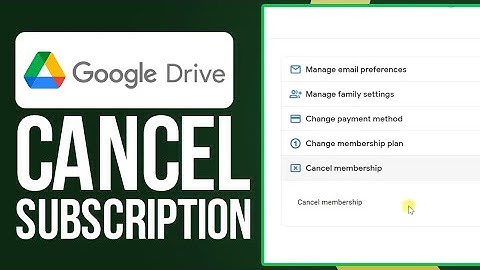 How To Cancel Google Drive Storage Plan/Subscription (Easy)