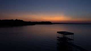 Sunset - Texas - Eagle Mountain Lake - Timelapse - 4K