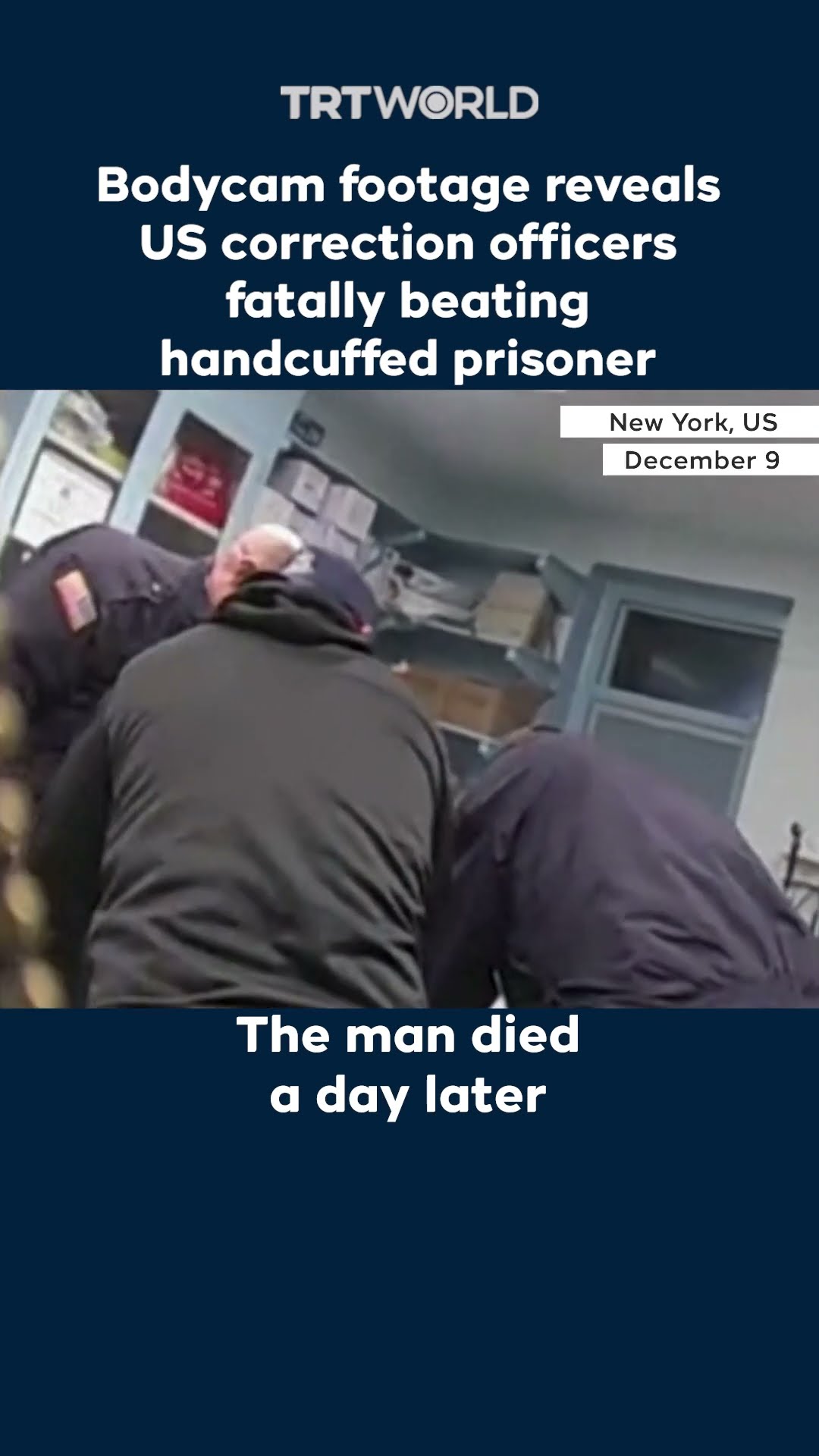 US correction officers fatally beat handcuffed man in New York prison