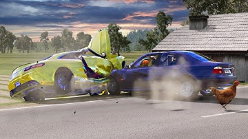 Car Crashes And Dangerous Driving #9 - BeamNG.drive