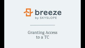 Granting TC Access in Breeze