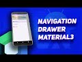 Navigation Drawer меню в Material3 Jetpack Compose | Android Studio