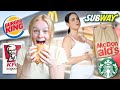 We ate only VEGAN FAST FOOD for 24 hours! | Family Fizz